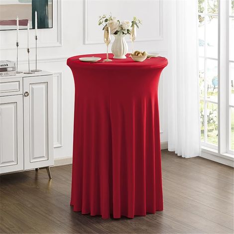 Linge de table Nappe cocktail ronde polyester jupe (1/3)