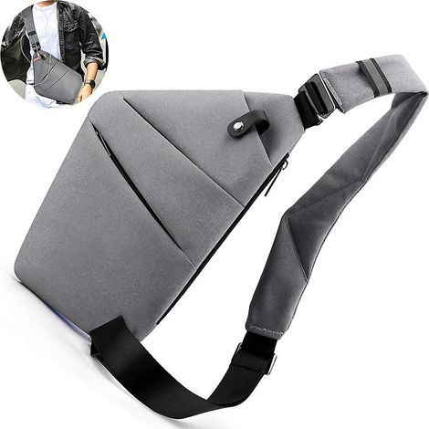 Sac à dos bandoulière antivol et imperméable, sac à bandoulière sécurisé pour les sports de plein air et les voyages (1/5)