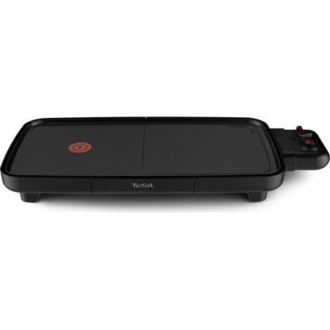 Tefal Plancha Booster Griglia Elettrica da Interno, Potenza 2200 W, Rivestimento Antiaderente Resist+, Tecnologia Thermo-Spot, CB6428 (1/4)