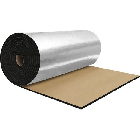 236Mil 6Mm 7.53Sqft Matériau D'Insonorisation Pour Voiture En Fibre De Verre Bouclier Thermique Auto-Adhésif Universel Pour Capot Bateau Couvercle Moteur 55,12"X19,69". (1/5)