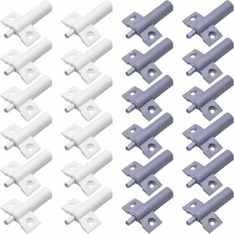 Amortisseurs de porte de cuisine, lot de 24 pièces. Amortisseurs de porte pour meubles et placards de bureau. Amortisseurs en plastique hautement recyclables et résistants, réduisant le bruit. (1/5)