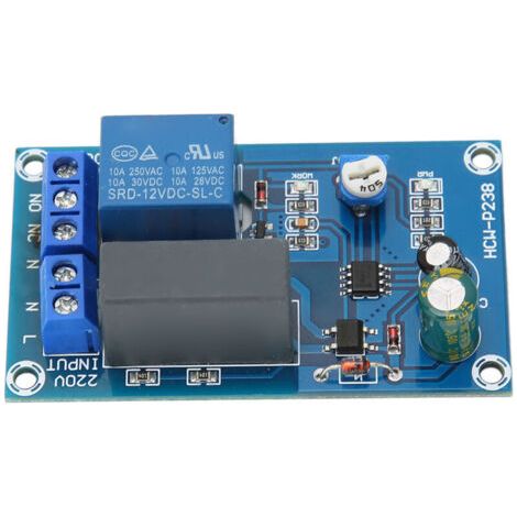 Pair Minuterie à Relais Réglable, Module Temporisateur 220V pour Usine et Maison