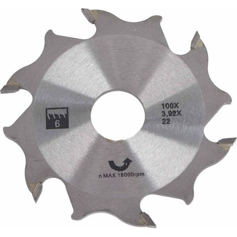 Lame de toupie à biscuit carbure 100 mm (4 pouces) pour menuiserie, pièce de rechange coupe-biscuit (1/5)