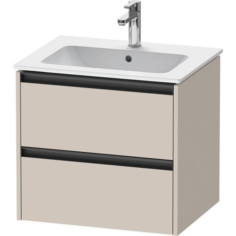 Duravit Ketho.2 Waschtischunterbau wandhängend, 2 Schubkästen, (1/2)