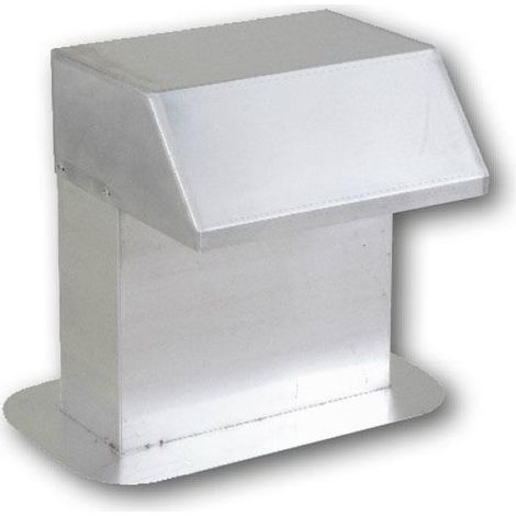 Pasamuros de aluminio para techo, tubos, conductos para sistemas de aire acondicionado/bombas de calor/ventilación/PV/Solar - sección transversal 500x200