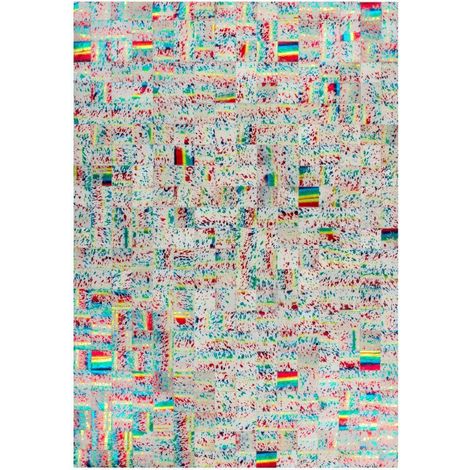 Tapis fait main rocket 310 ivoire multicolore - 120 x 170 cm (1/4)