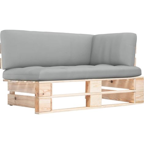 Canapé d'angle palette de jardin-Salon de jardin Sofa extérieur bois de pin imprégné 960926 (1/5)