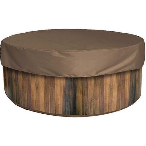 Ronde afdekhoes voor jacuzzi, robuust en waterdicht gecoat (afmetingen: 78,7 x 11,8 inch) (1/5)