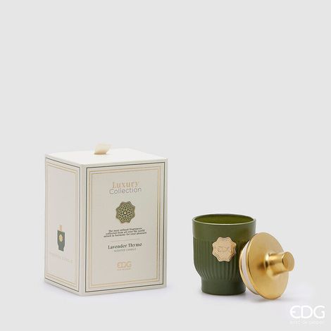 EDG Enzo De Gasperi Candela Luxury H 12 Cm D 7,5 Cm Lavender Thyme