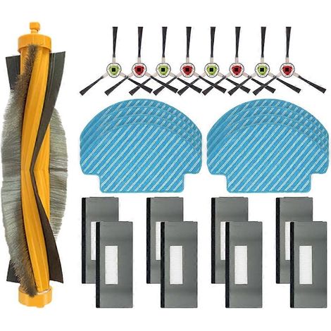 Filtre pour aspirateur brosse pour aspirateur Filtre de brosse pour aspirateur filtre de Ecovacs Deebot M80 /M80 Pro DT85 DT83 DM81 DM85 Robot Aspirateur Main Side Brosse HEPA Filtre Serpillière (25pc (1/5)