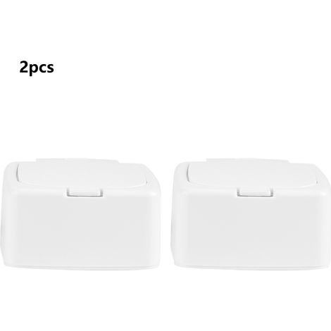 Boîte De Rangement Pour Cotons-Tiges - Plastique - 12 Compartiments Étiquetables - Pour Salle De Bain Cuisine Bureau - 1 Pièce (1/5)
