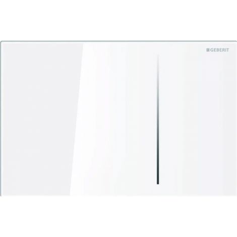 GEBERIT Sigma 70 115.625.si.1 placca 2 tasti per cassetta 8 cm vetro bianco codice prod: 115.625.SI.1 (1/4)