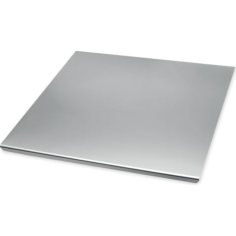 Piano Lavoro Impasto In Acciaio Inox 304 Satinato Con Piegatura 2 Cm