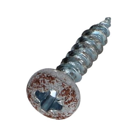 VBA Vis bois agglo Tête ronde TR Pozi N°2 4X20 Acier zingué Rouille-100 pièces