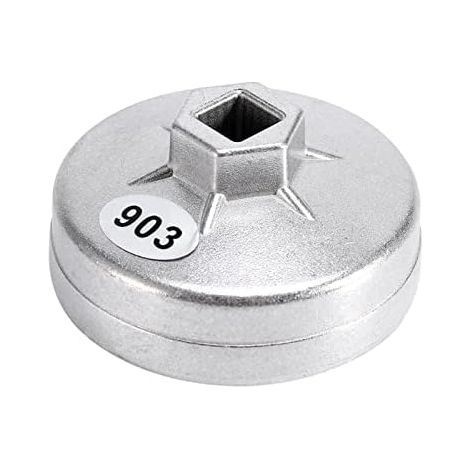 Clé De Filtre à Huile, 74 Mm, 14 Cannelures, Huile En Aluminium, Outil Démontage Douille, Couleur Argent 903 Pour BMW Audi Benz - (1/5)