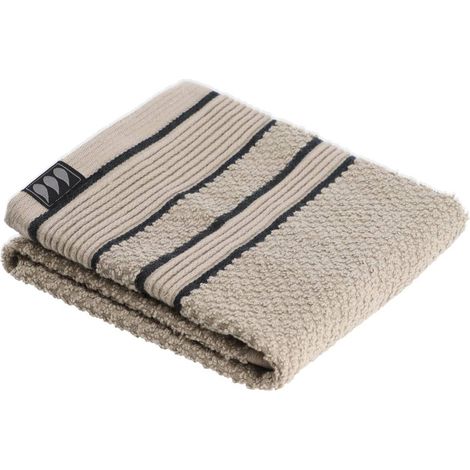 Serviette invite 30x50 cm 100% baumwolle - schwarze schnur - Tendance