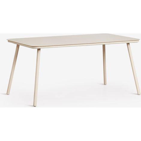 SKLUM Rechteckiger Gartentisch 160x90 cm aus Arhiza-Glas Beige Tapioca                                  