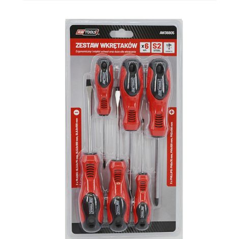 AWTOOLS JUEGO DE DESTORNILLADORES BLISTER S2 / 6 uds.