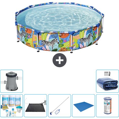 Bestway Bestway Steel Pro Ronde - Jungle - 305x66 cm - 8-pièces S21640 (1/5)