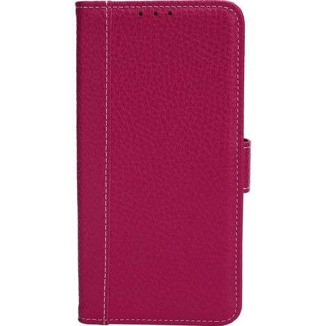 Étui téléphone Samsung S21 FE cuir antichoc coque intégrale avec emplacement carte (1/5)