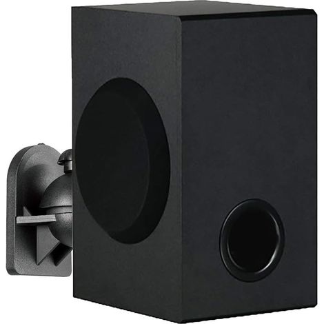 Kompatibel mit Logitech Z906 Wandhalterung, Logitech Z906 Ständerhalterung Zubehör, Lautsprecher-Wandhalterungen, Regallautsprecher-Wandhalterungen (Logitech Z906, Schwarz) 2 Stück (1/5)