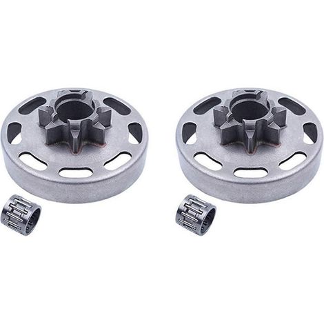 Lot de 2 325Inch 7T Sprocket tambour d embrayage W Bearing kit pour Husqvarna 435 435E 440 440E Jonsered CS2240 505 44 (1/5)