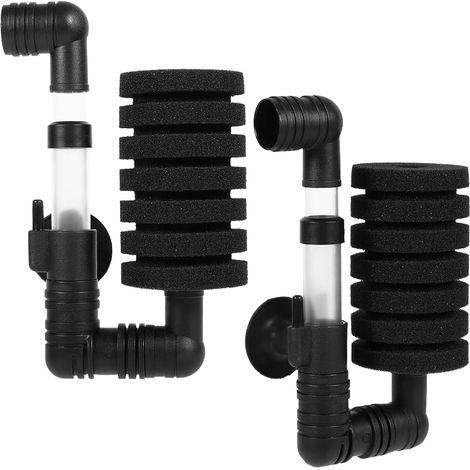 2 Pièces Filtre Eponge d'Aquarium, Filtres Exhausteur Aquarium, Filtre à Eponge Biochimique, Mini Filtres Aquarium, pour Enrichissement en Oxygène Filtration Culture Bactérienne (1/4)