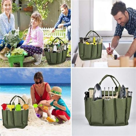 Sac outils jardin - 1 pièce, Fourre-tout avec 8 poches - Type sac jardin Étiquette (1/5)