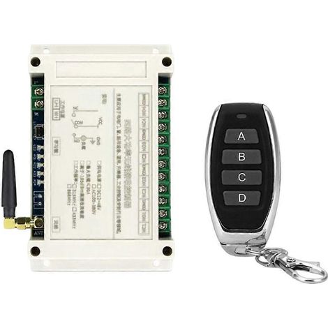 Télécommande sans fil 4 canaux AC100V-400V 30A pour portes de garage, interrupteur d'éclairage LED, relais, contrôleur d'équipement de levage 433M (1/5)