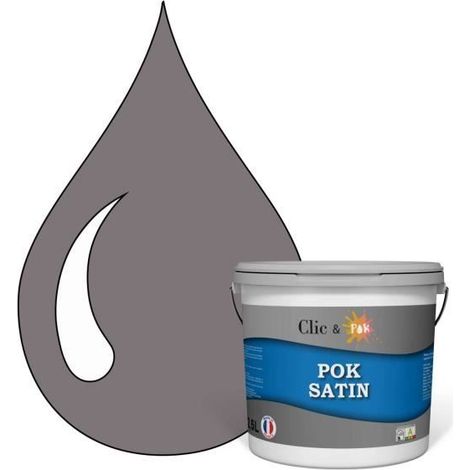 Peinture Satin - POK - Violine Foncé - 2,5L - Lessivable - Acrylique - Intérieur