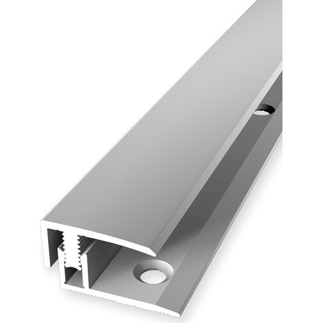 PROVISTON Anpassungsprofil Laminatabschluss Breite: 21 mm Höhenausgleich: 7 - 12 mm Länge: 900 mm Aluminiumprofil Silber 1 Stück (1/5)