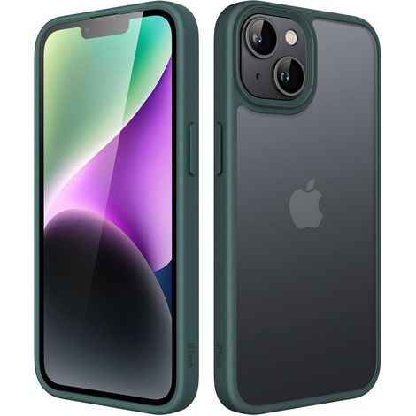 Handyhülle iPhone14 6 1Zoll Stoßfest Anti Fingerabdruck Dunkelgrün (1/5)