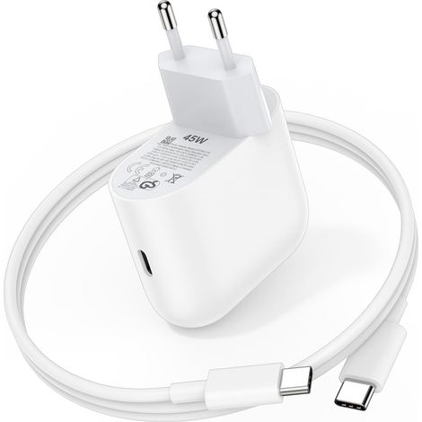 Chargeur USB C 45 W et câble de 1,8mètre pour Google Pixel 10 Pro XL (1/5)