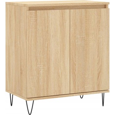 Credenza cassettiera mobile contenitore organizer cucina soggiorno salotto sonoma 60 x 35 x 70 cm legno ingegnerizzato marrone 020031608