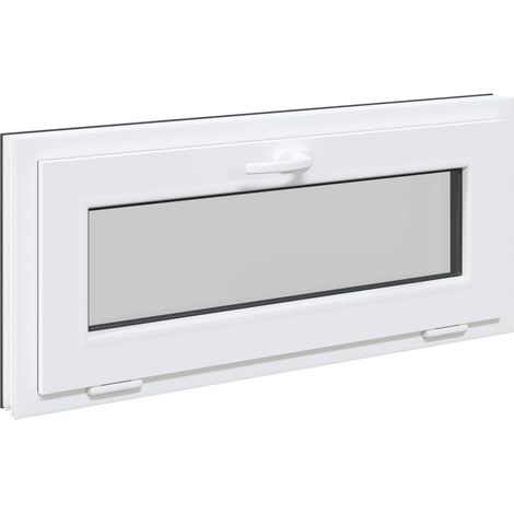 vidaXL Basement Window RISOR 90 x 40 cm PVC and Glass Anthracite