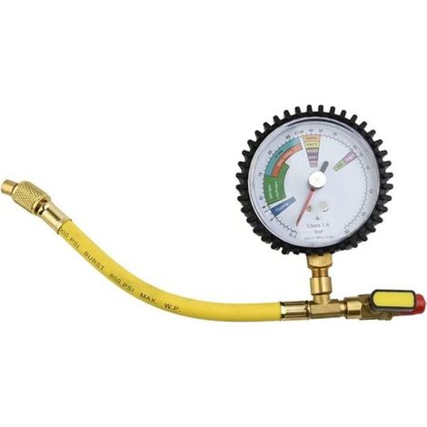 Testeur de Pression D'Azote pour Climatiseur Systèmes Réfrigération R134a R22 R407C R410A (1/4)