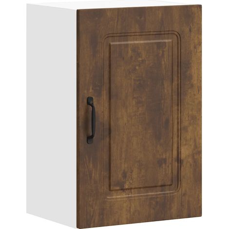 Mueble de pared moderno para cocina con espacio de almacenamiento 40 x 31 x 60 cm fabricado en madera de ingeniería acabado roble ahumado 020049975 (1/5)