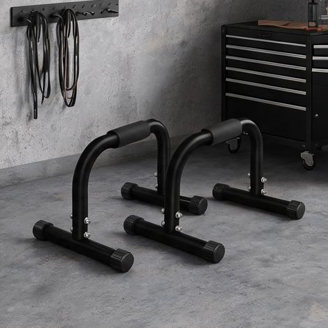 Barres parallèles en acier pour dips et musculation à domicile (1/5)