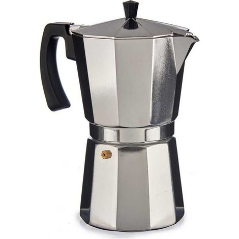 Cafetière bigbuy italienne argent 650 ml aluminium