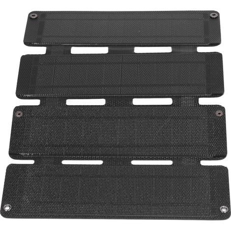 Faltbares 14-W-Solarpanel mit zwei USB-Anschlüssen (0–2,5 A), 20,5 % Wirkungsgrad, 5-V-Ladefunktion für den Außenbereich, Schwarz (1/5)
