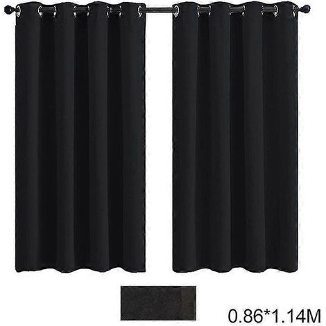 Rideau d'extérieur imperméable avec œillets métalliques, résistant aux intempéries et multifonctionnel, pour salon, chambre ou terrasse, 0,86 x 1,14 m (1/2)