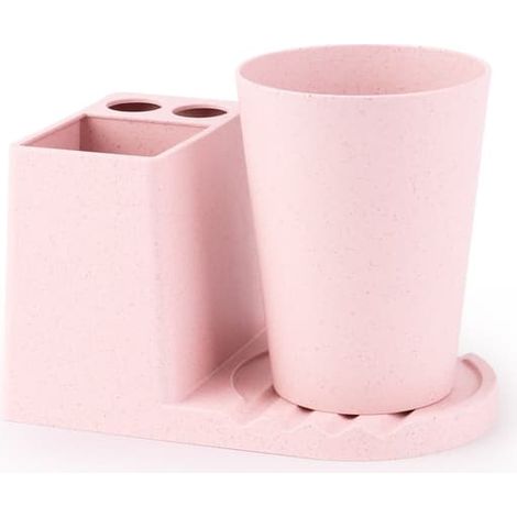 Stylish toothbrush holder for one person Pink
