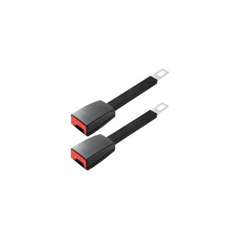 Extensor universal para cinturón de seguridad de coche - 2 piezas - Extensor de cinturón ajustable - Extensor de hebilla de cinturón de seguridad - Negro-Crezuo