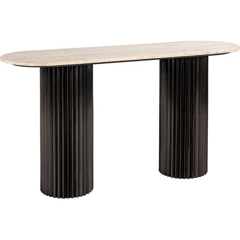 Console élégante Hampton en bois foncé - Bois foncé élégant