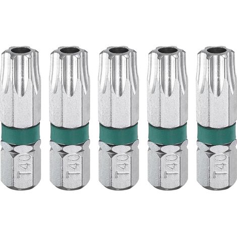 5 Embouts de Tournevis Torx T40H 1/4" Queue Hexagonale (1/5)