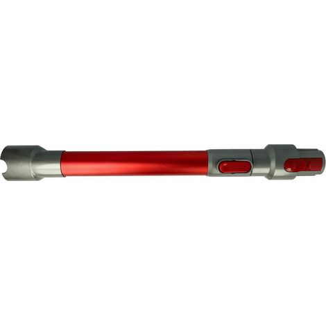 Green Mobility-Tube d'aspirateur compatible avec Dyson SV10, V10, V11, V11 Outsize, V15 Detect Absolute aspirateur 44,5 66,5 cm, gris / rouge (1/4)