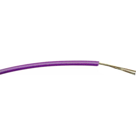 Fil électrique RS PRO BS4808 0,2 mm² 24 AWG, 1 kV c.a., PVC Violet, 100m ( Prix pour Bobine de 100 )