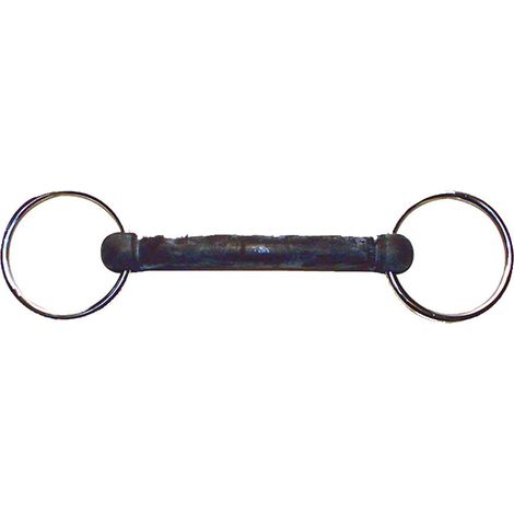 14,5 cm: Morso ad anelli inox intero in gomma rigida 20 mm
