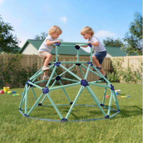 Dôme d'escalade enfant extérieur Ø182,5 cm bleu HAVRYA (1/3)