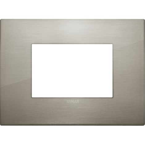 VIMAR - 19653.08 Placca Classic 3M acciaio spazzolato